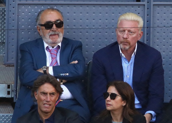 Boris Becker (desno) in njegov nekdanji agent Ion Tiriac.